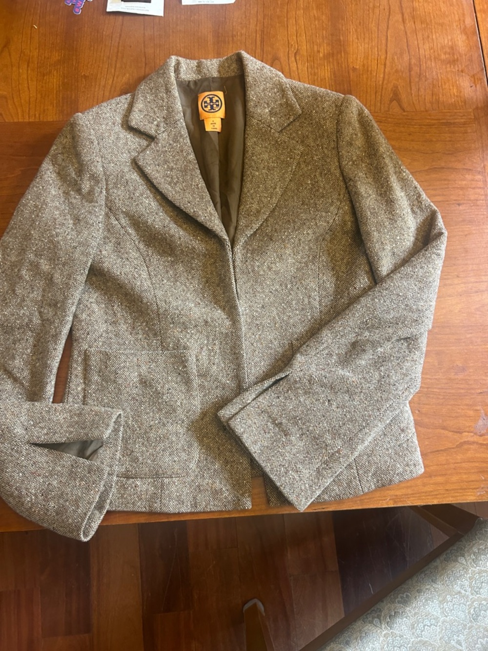 Tory Burch Tweed Blazer/Suit Jacket Size 4